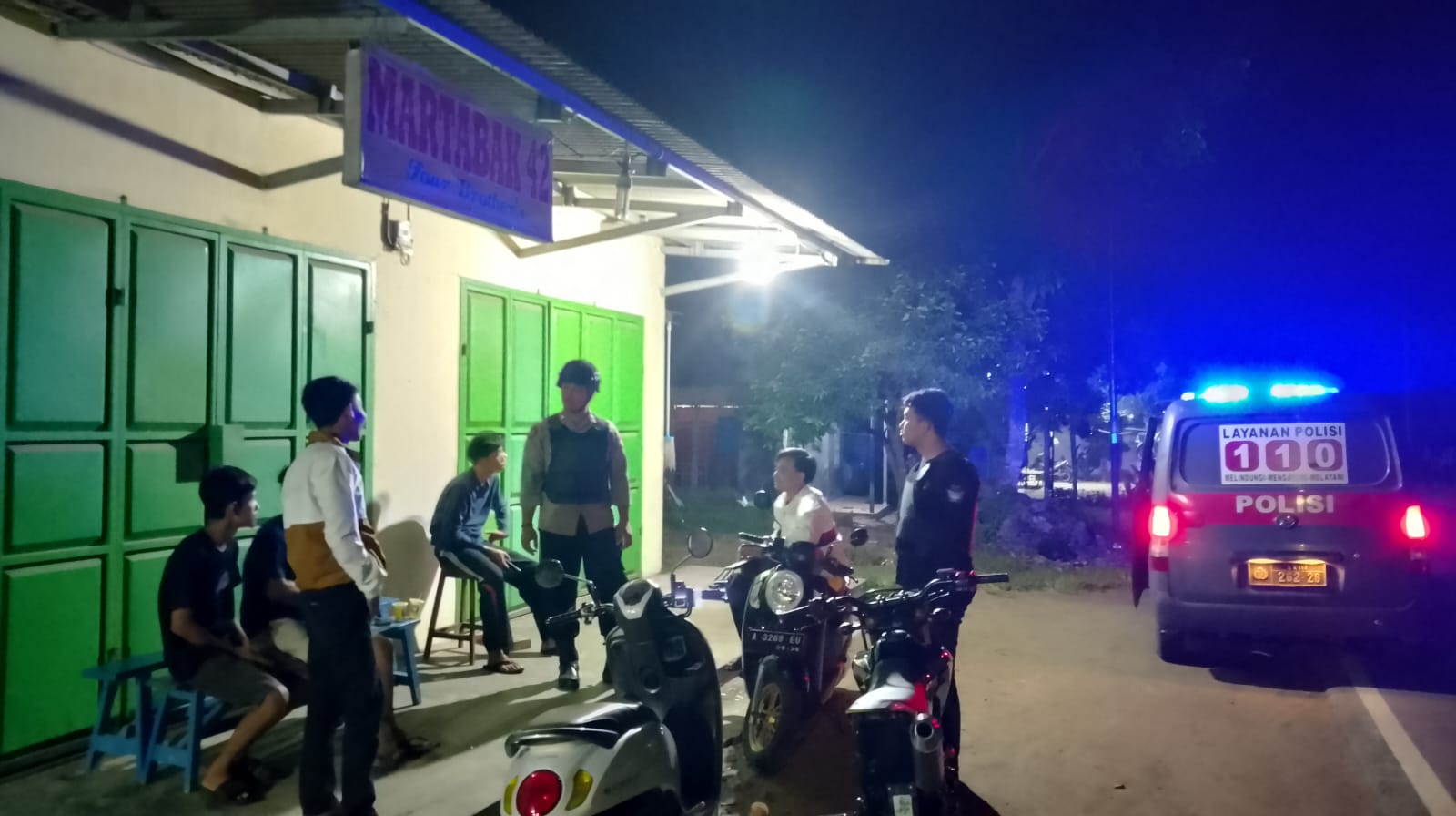 Antisipasi Perang Sarung Antar Remaja Dengan Patroli KRYD Polsek Petir Polres Serang