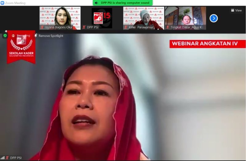 Hadir di Sekolah Kader PSI, Yenny Wahid: Kalau Jadi Pejabat, Ingat Selalu Niat Mengabdi untuk Rakyat