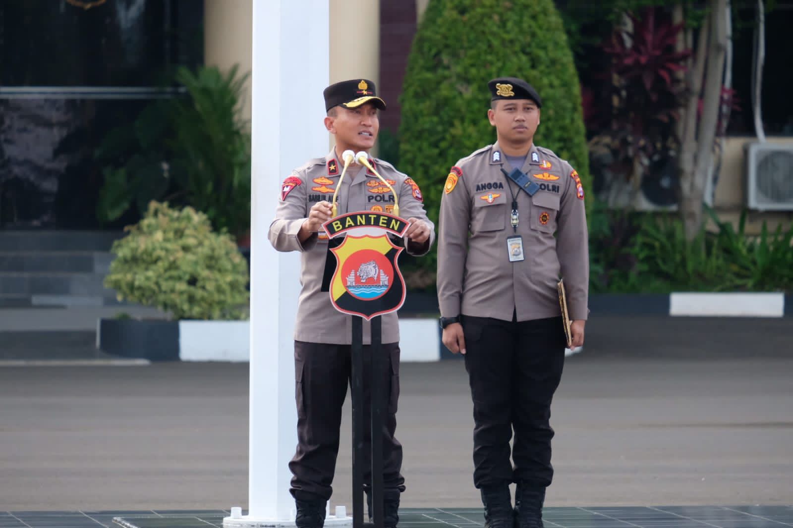 Wakapolda Banten Pimpin Apel Pagi Personel, Ini Arahannya