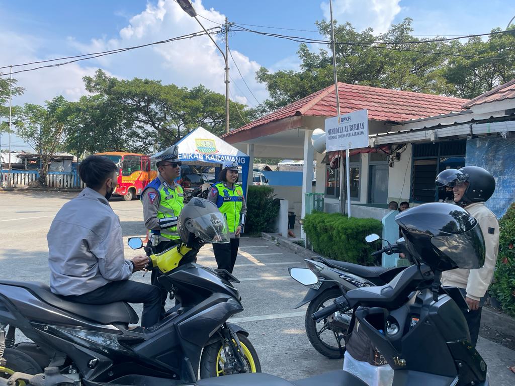 Usai Lebaran, Satlantas Polres Karawang Kembali Genjot Kamseltibcar Lantas