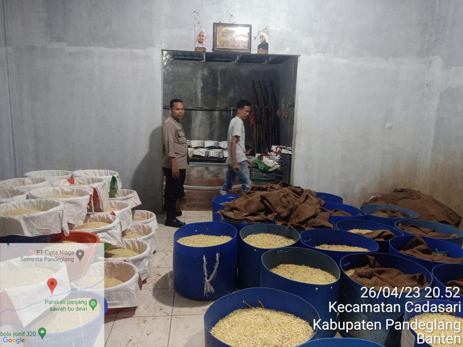 Sambangi Petani Kecambah, Polsek Cadasari Dukung Ketahanan Pangan