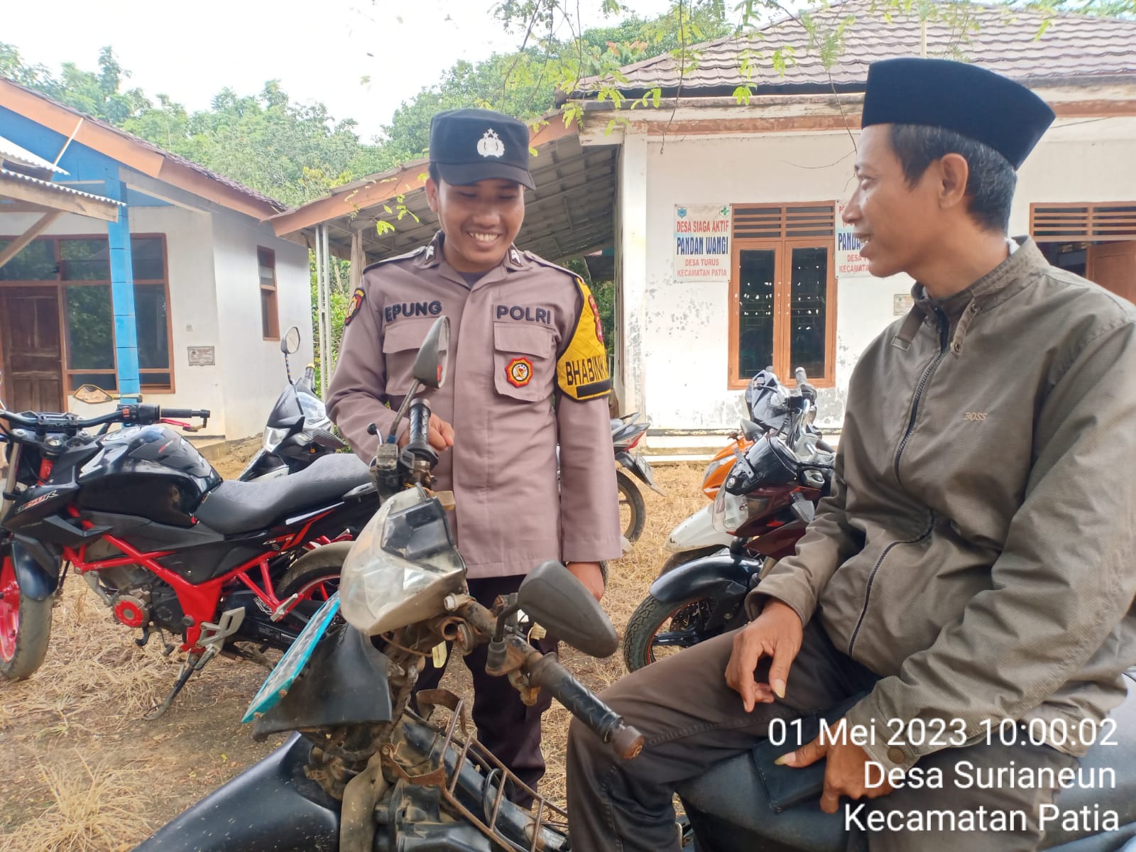 Jaga Kondusifitas Polsek Patia Lakukan Sambang Warga