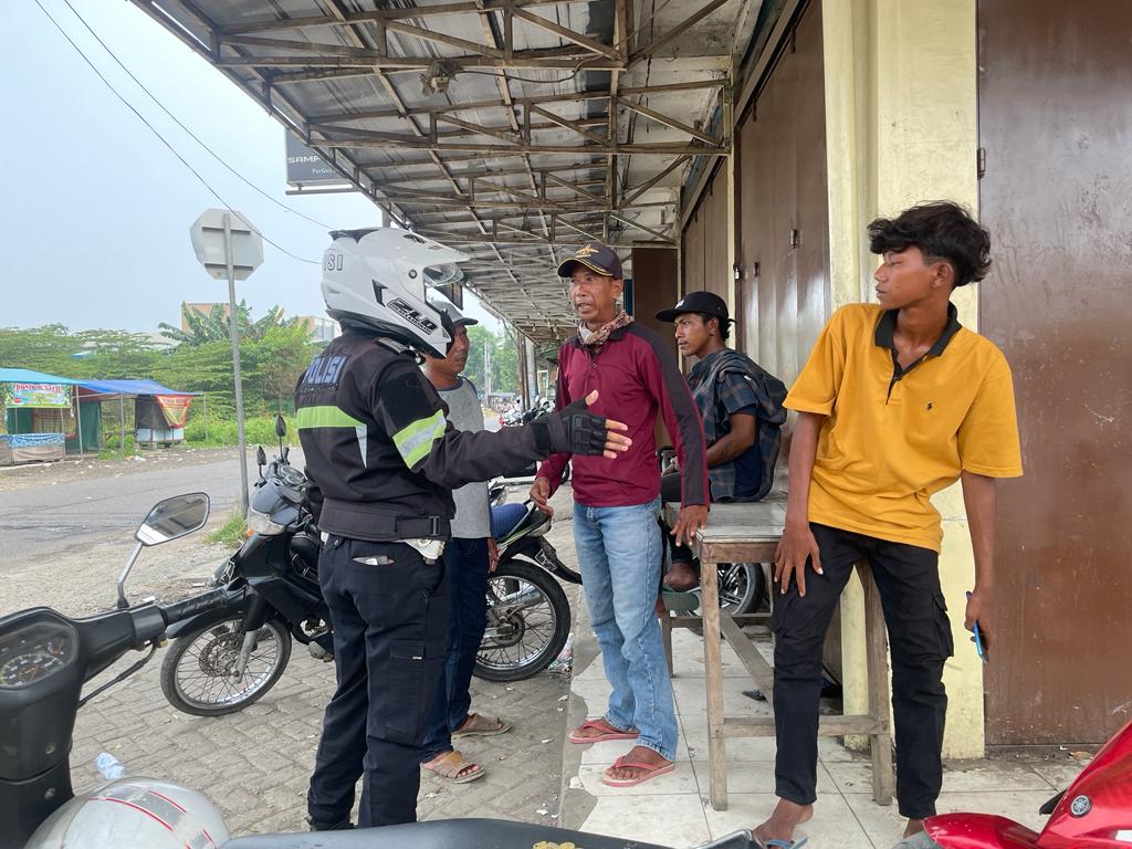 Giliran Opang yang Diajak Satlantas Polres Karawang untuk Jaga Kamseltibcar Lantas