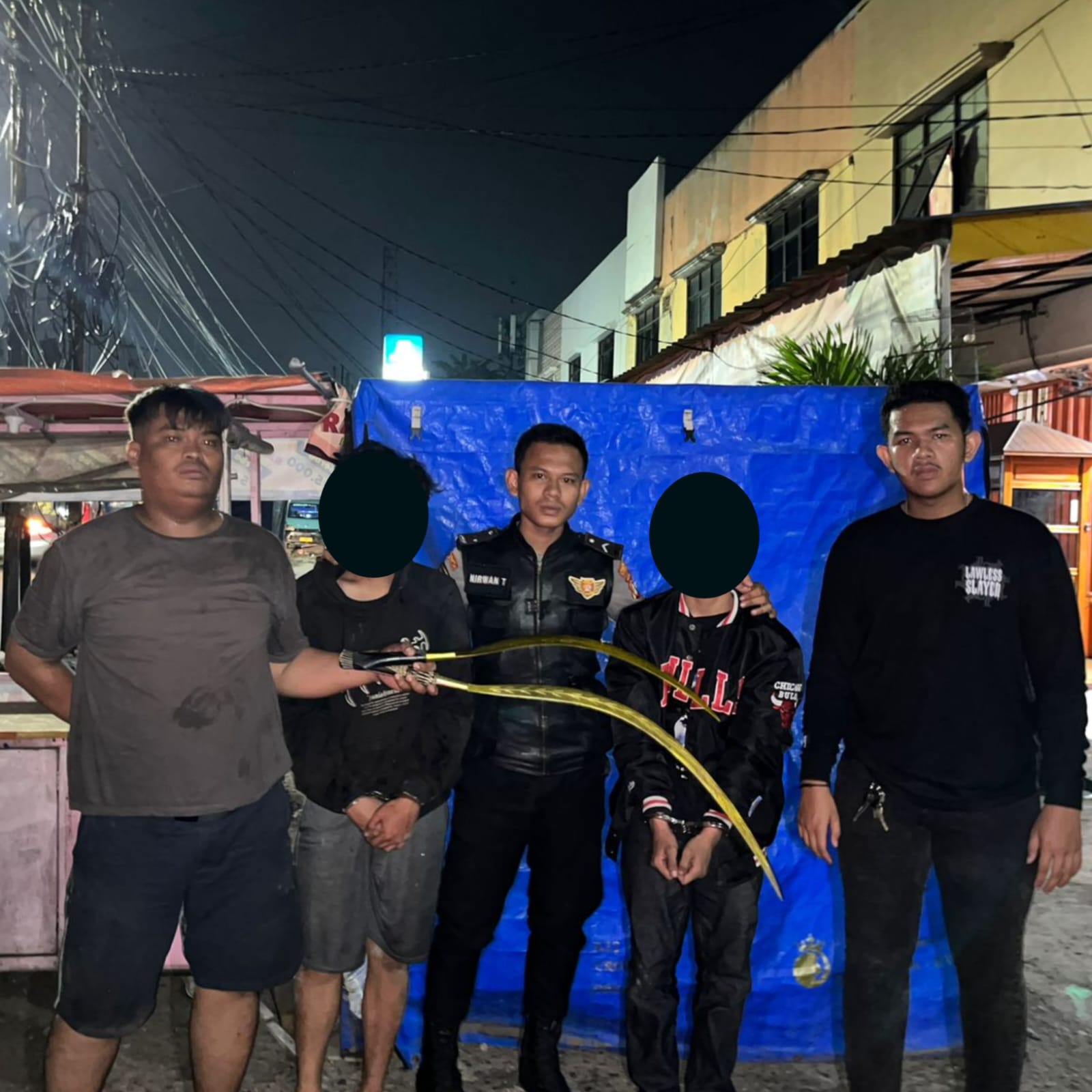 Tim Patroli Perintis Presisi Polres Metro Tangerang Kota Amankan Pelaku Jual Beli Sajam Gangster