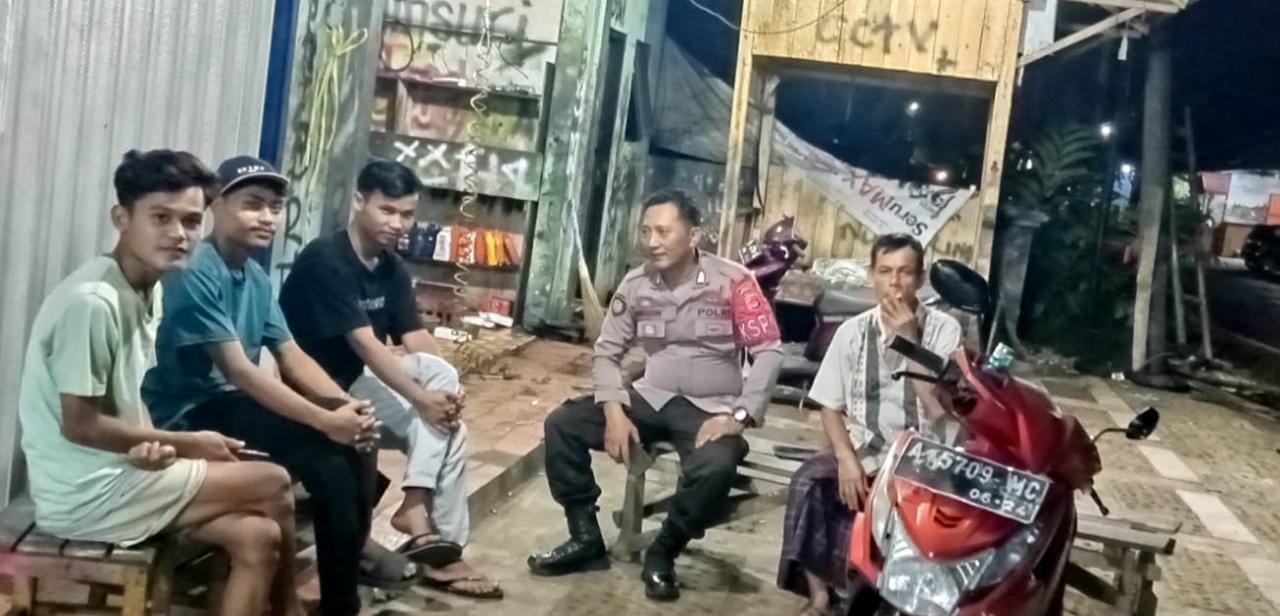 Polsek Saketi polres pandeglang Gelar Patroli Malam, Antisipasi Kerawanan Kamtibmas
