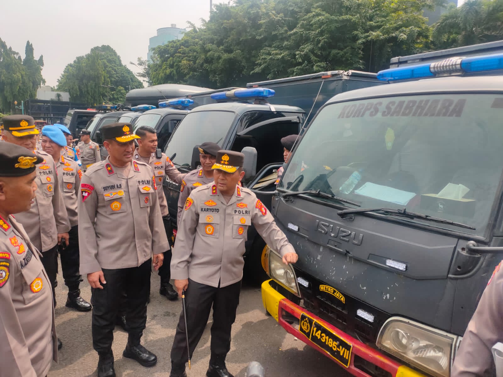 Kapolda Metro Apel Kesiapan Pasukan dan Perlengkapan Anggota Dit Samapta Polda Metro Jaya