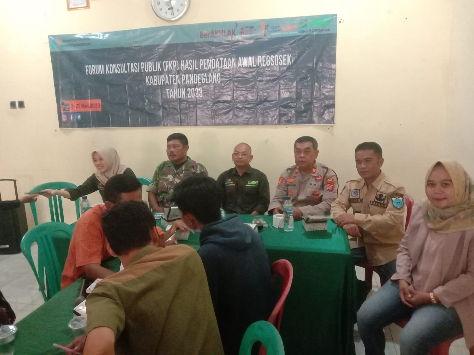 Kapolsek Bojong laksanakan Pendampingan dan Pengamanan Kegiatan Regsosek