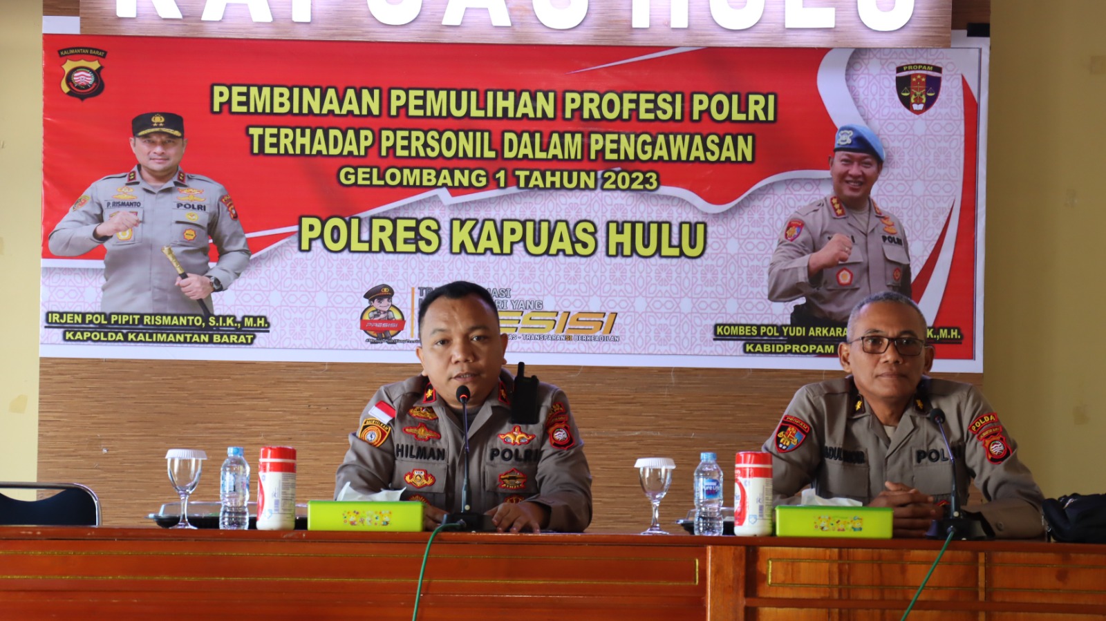 Bid Propam Polda Kalbar Laksanakan Pembinaan Pemulihan Profesi Polri Kepada Personil Polres Kapuas Hulu