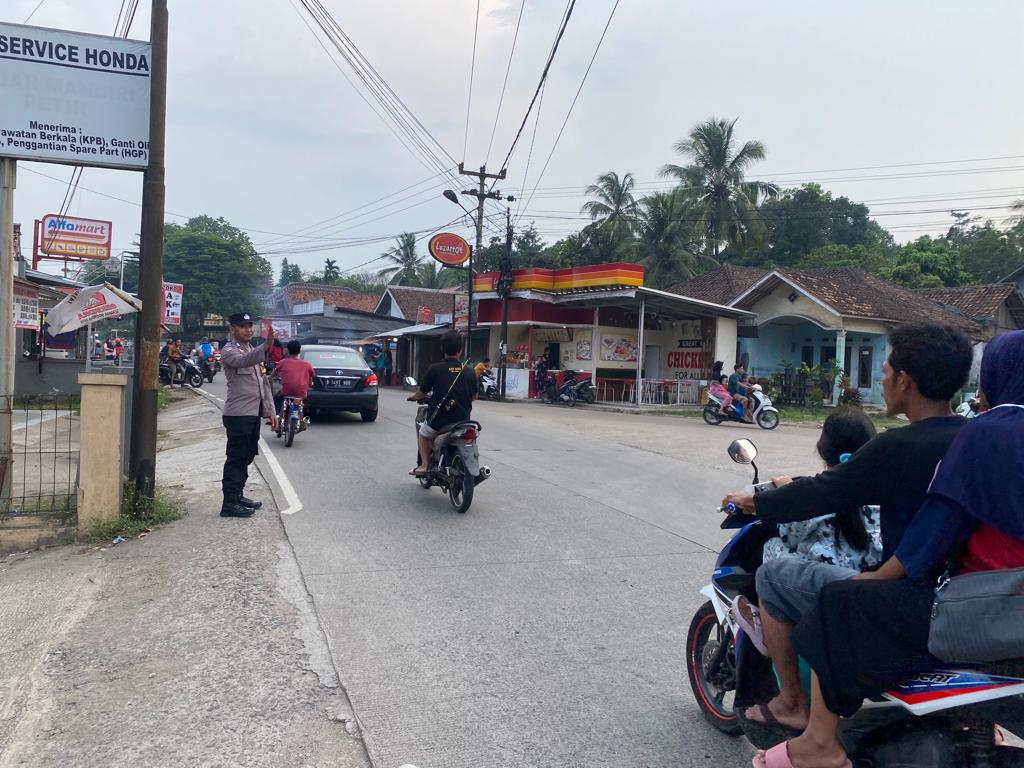 Untuk Menciptakan Rasa Nyaman Bagi Pengendara dan Wujud Nyata Kehadiran Polsek Petir Polres Serang