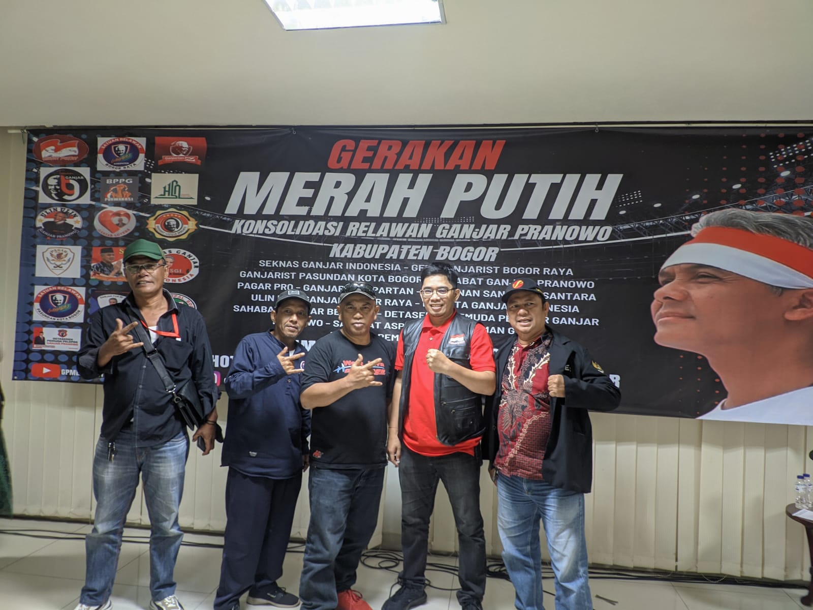 Relawan Gerakan Merah Putih Melakukan Konsolidasi Dorong Ganjar Pranowo Untuk Menang Di Pilpres 2024