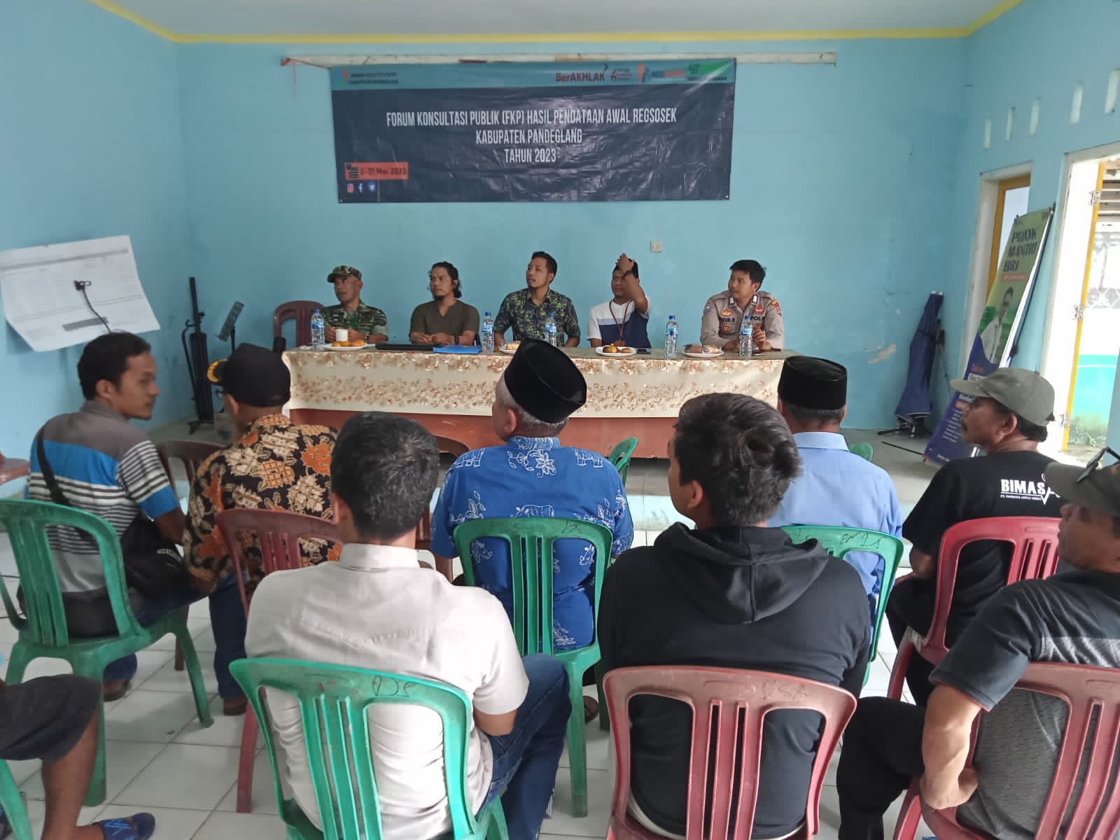 Bhabinkamtibmas Polsek Patia Laksanakan Pendampingan dan Pengamanan Kegiatan Regsosek