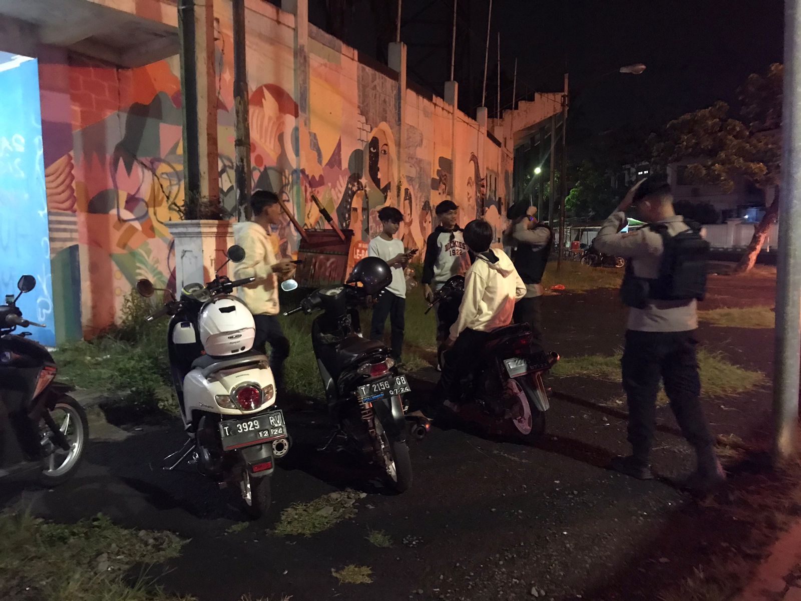 Sat Samapta Polres Karawang Berikan Imbauan Kamtibmas
