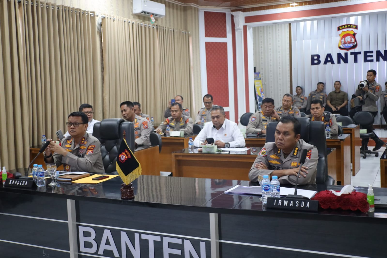 Polda Banten Ikuti Zoom Meeting Bersama Kapolri Terkait Tindak Pidana Perdagangan Orang (TPPO)