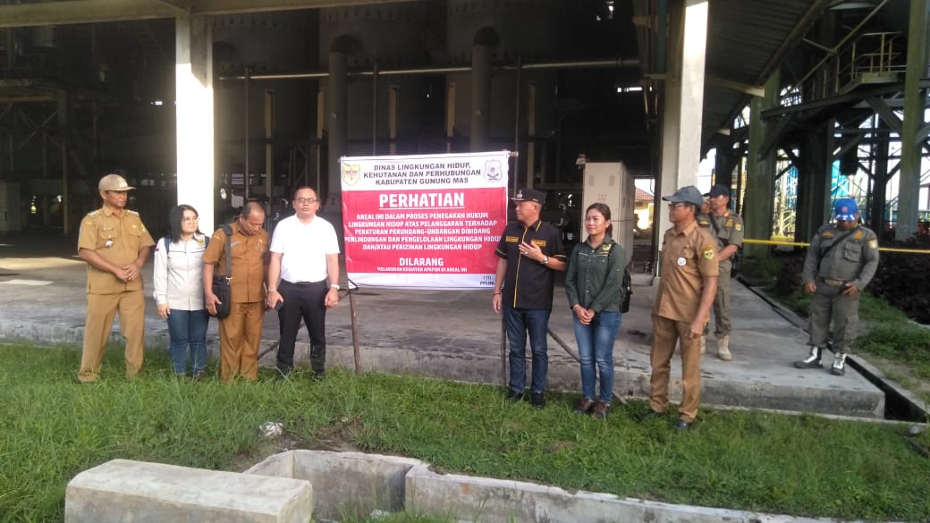 Terbukti Melanggar Izin,Bupati Gunung Mas Jaya S. Monong Menutup Paksa PKS PT BMB