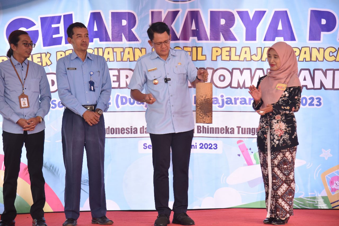 Dukung Implementasi Kurikulum Merdeka, Wabup Sleman , Buka Gelar Karya P5 SDN Purwomartani.