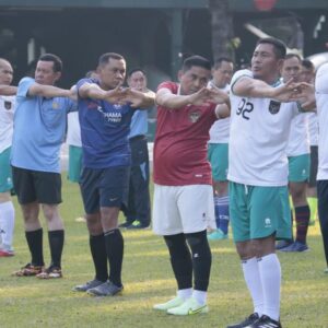 Perkuat Soliditas TNI Polri Polda Metro Jaya Dan Kodam Jaya Gelar Olahraga Bersama