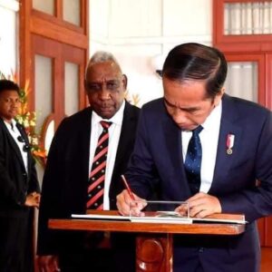 Presiden Jokowi Bertemu Gubernur Jenderal Papua Nugini