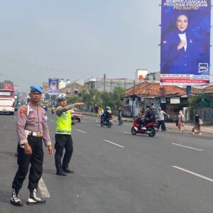Hari Keenam Operasi Patuh Maung 2023, Ditlantas Polda Banten Gatur di Jalan Parung Kota Serang