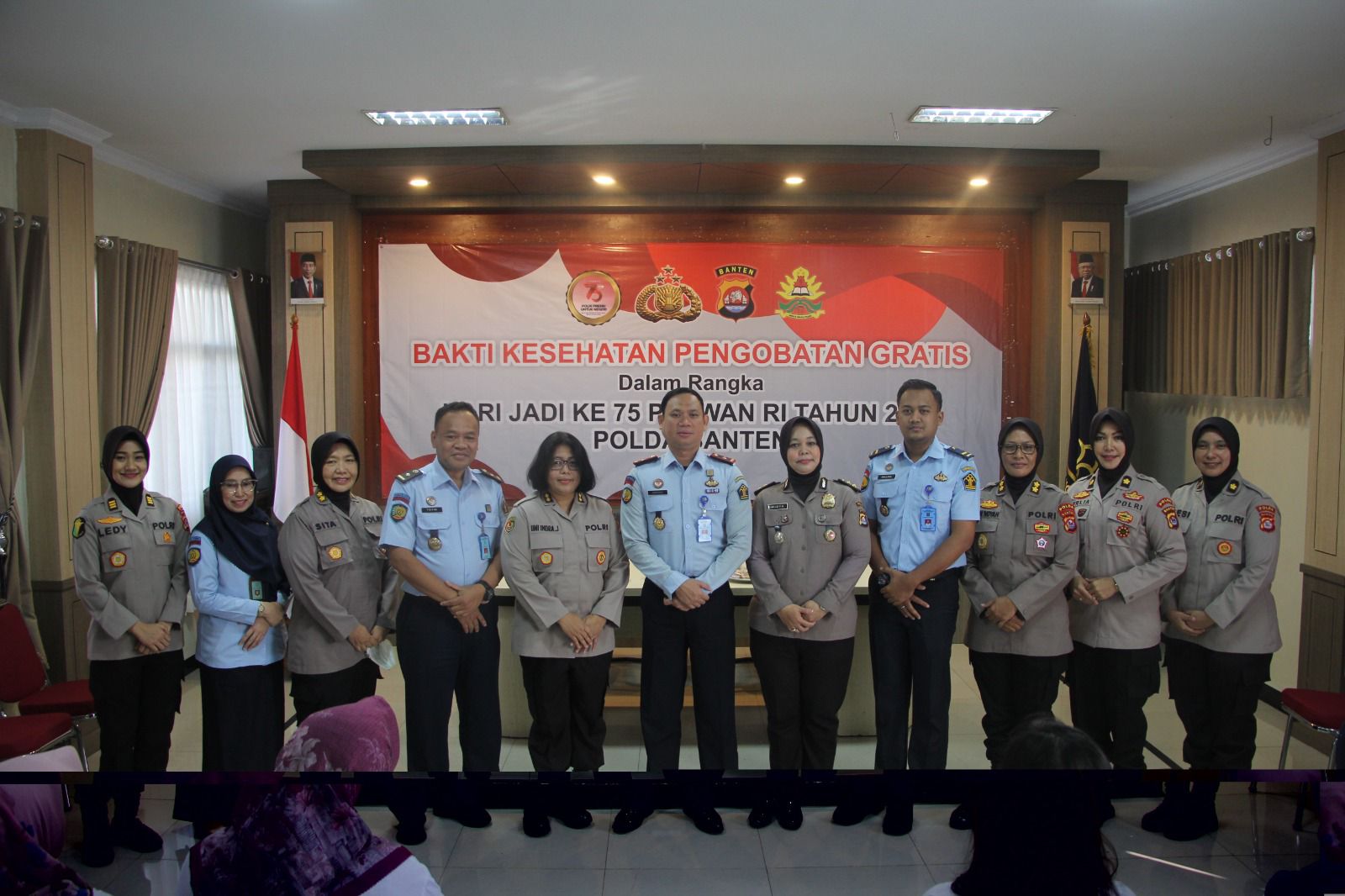 Peringati Hari Jadi Polwan ke-75, Polda Banten Gelar Bakti Kesehatan di Rutan Kelas II Serang