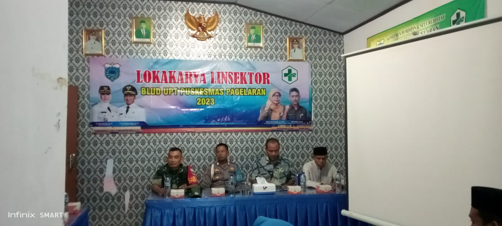 Polsek Pagelaran Hadiri Kegiatan Pertemuan Loka Karya Mini Lintas Sektoral