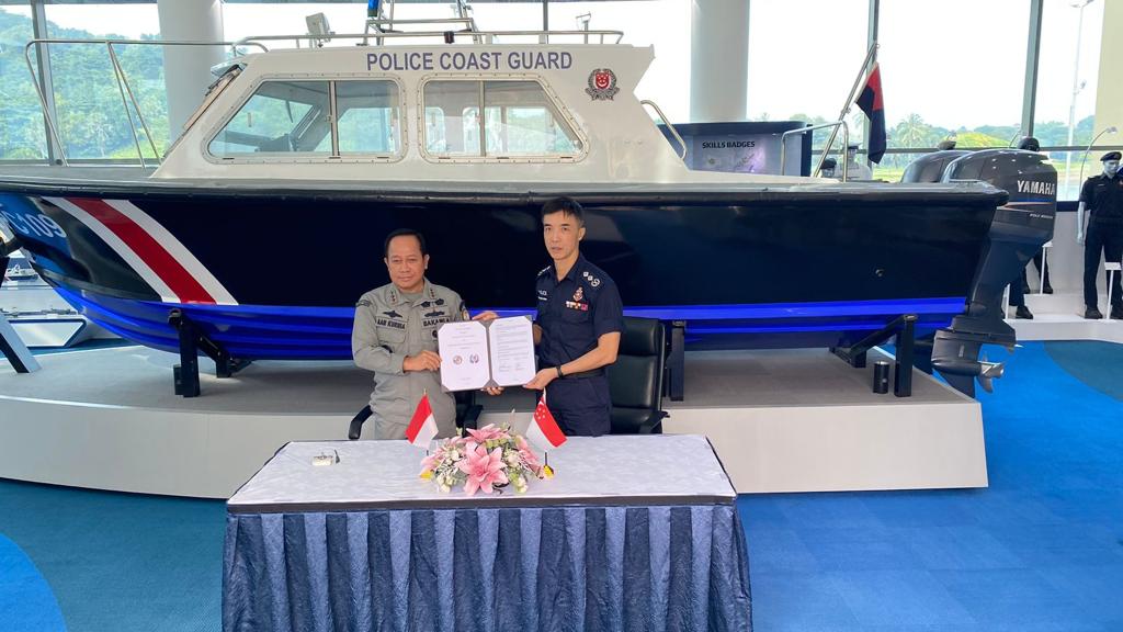 Bakamla RI Perkuat Kerja Sama dengan Singapore Police Coast Guard