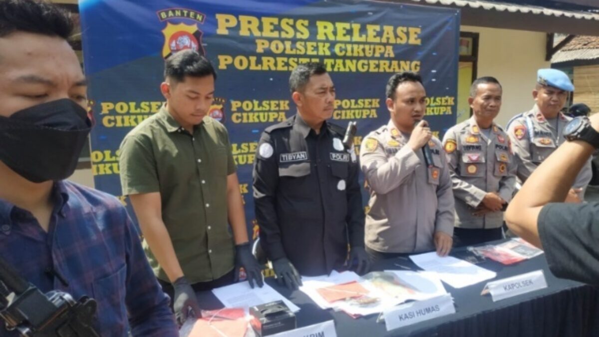 Polsek Cikupa Amankan Dua Pelaku Pencurian Handphone di Showroom Mobil