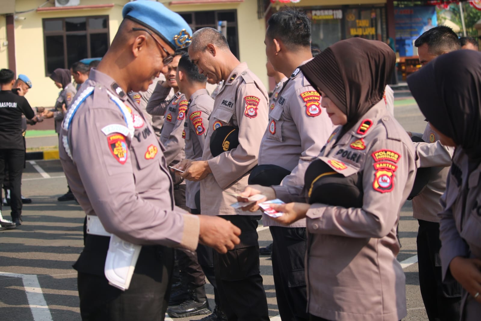Bid Propam Polda Banten menggelar Kegiatan Gaktibplin di Markas Polres Pandeglang