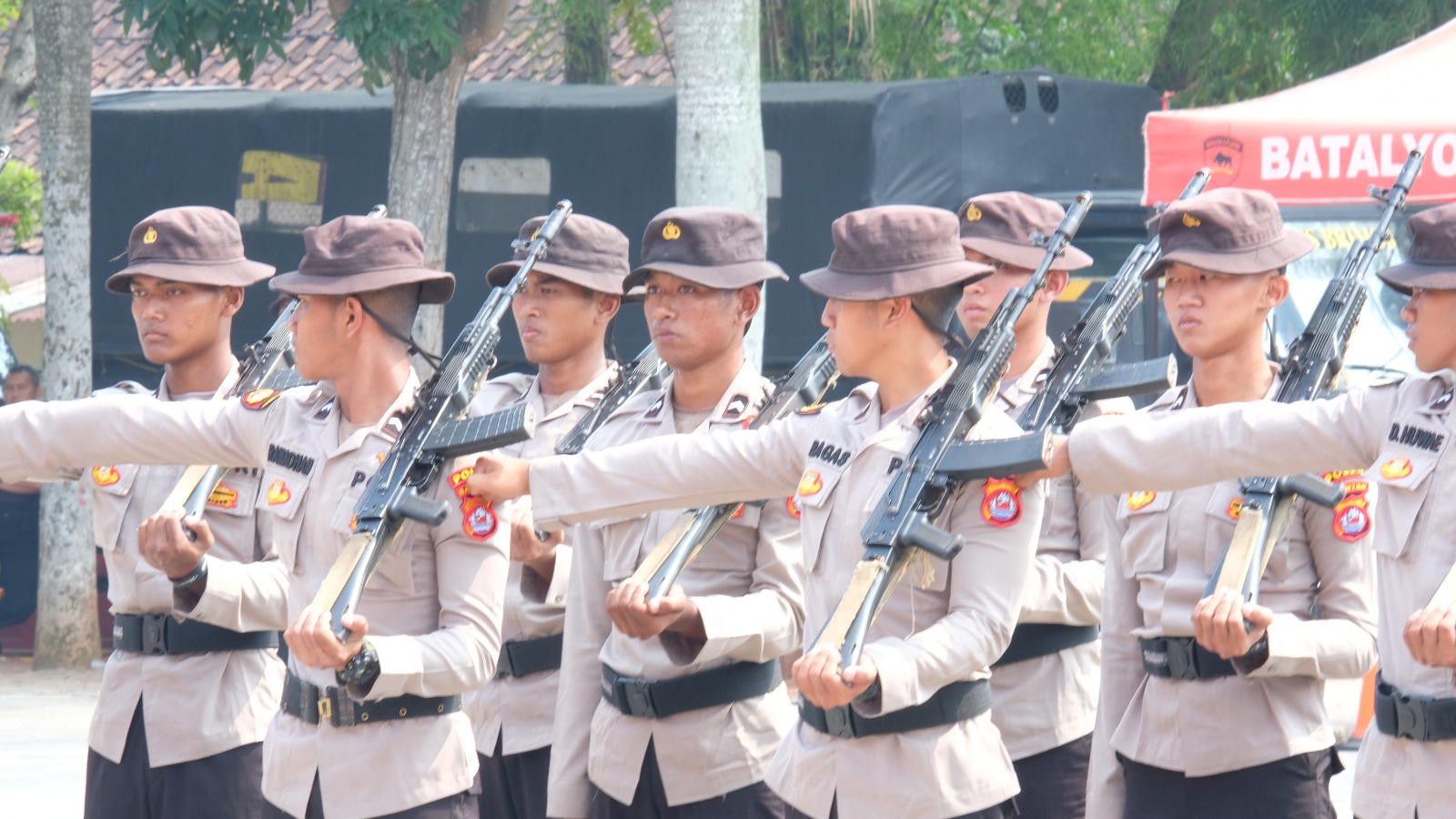 Polda Banten Laksanakan Upacara Penutupan Pemantapan Bintara dan Tamtama Remaja Tahun 2023