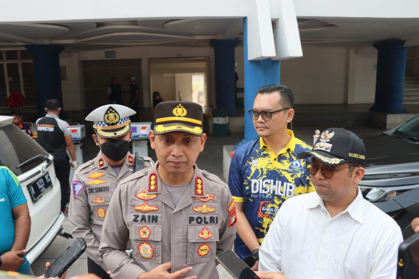 Polusi Udara, Kapolres dan Wali Kota Pantau Giat Uji Emisi Gratis di Stadion Benteng Reborn Kota Tangerang