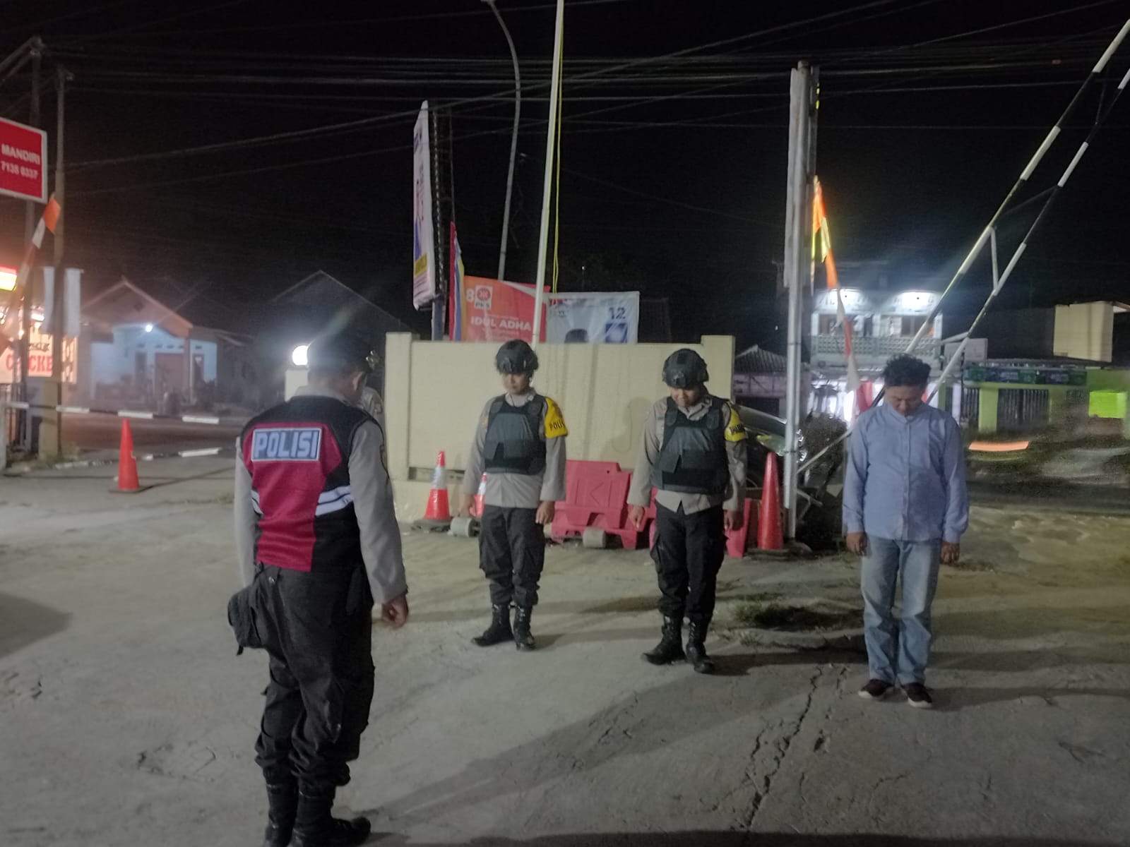 Pawas Polsek Petir Polres Serang Gelar Sispam Mako Antisipasi Gangguan Kamtibmas