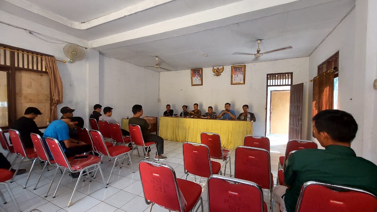 Anggota Subsektor Tunjung Teja Polres Serang Hadiri Rapat Persiapan Kirab Pemilu tahun 2024