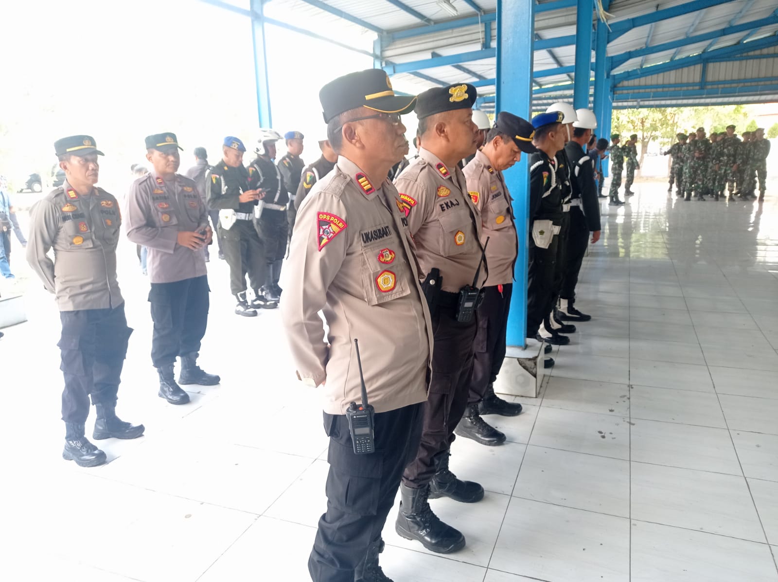 Polda Banten Gelar Apel Pengamanan Gabungan Dalam Rangka Kunjungan Wakil Presiden RI di Tanara
