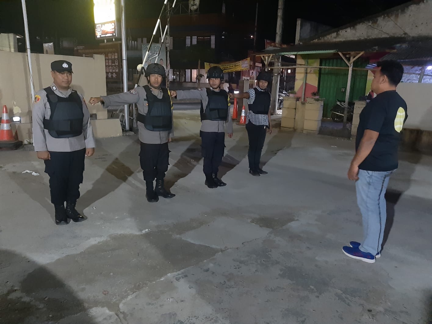 Pawas Polsek Petir Polres Serang Gelar Sispam Mako Guna Tingkatkan Kewaspadaan