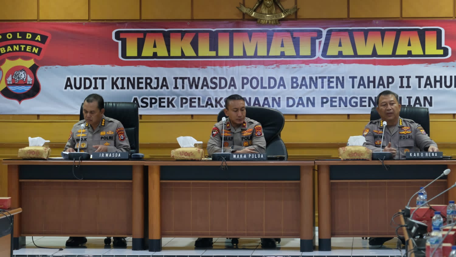 Polda Banten Gelar Taklimat Awal Audit Kinerja Itwasda Polda Banten Tahap II Tahun 2023