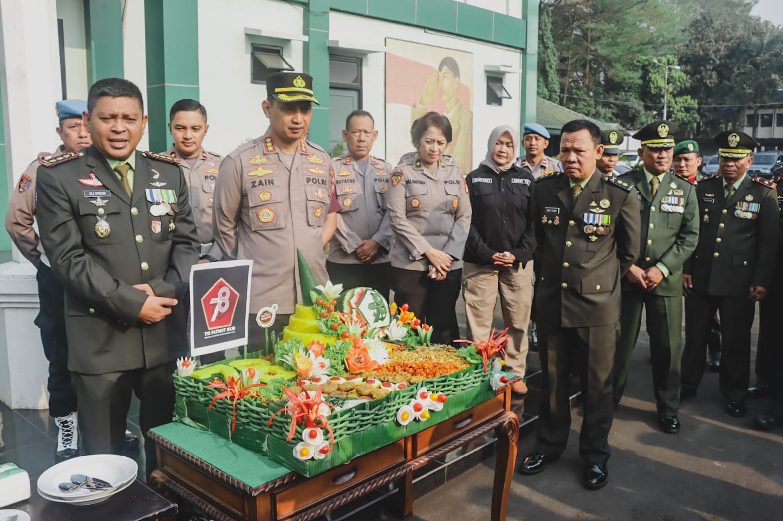 HUT TNI ke-78, Kapolres Metro Tangerang Kota Sambangi Kodim 0506/TGR dan Korem 052 Wijayakrama Tangerang