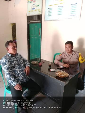 Kunjungan Warga Binaannya Oleh Banit Samapta Polsek Petir Selaku RW Polisi Dalam Menyampaikan Pesan Kamtibmas