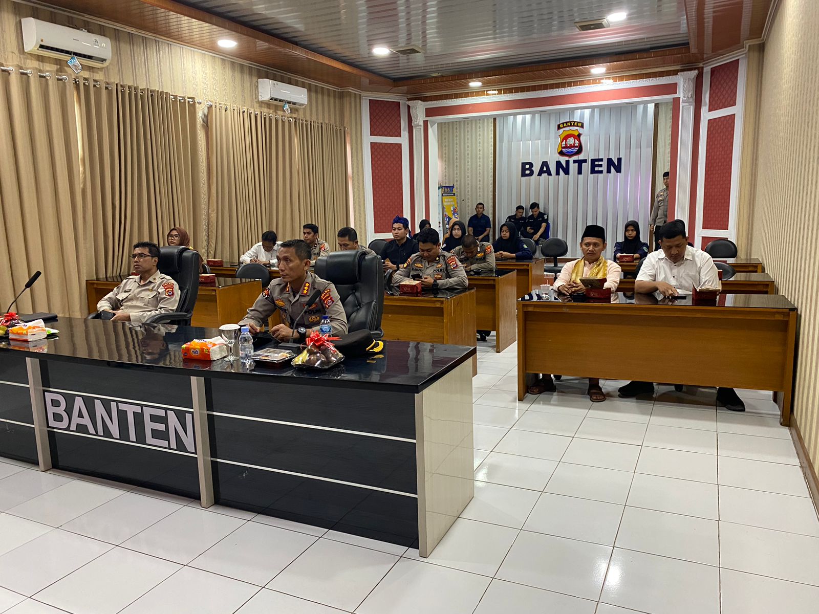 Memperkuat Pemilu 2024, Polda Banten Ikuti Dialog Publik Bersama Divhumas Polri