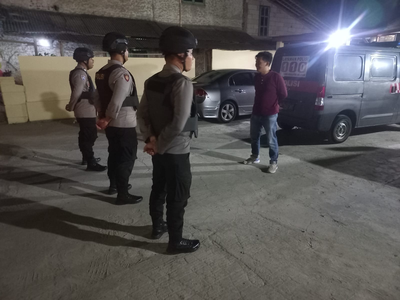 Piket Pawas Kanit Reskrim Polsek Petir Gelar Sispam Mako Dalam Antisipasi Gangguan Keamanan Dan Kriminalitas