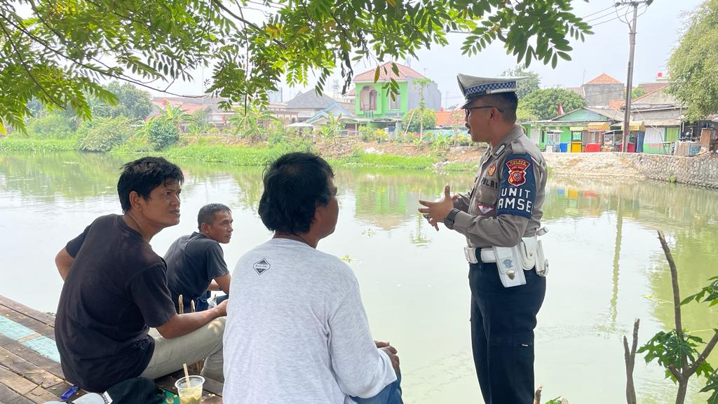 Potret Sosialisasi Pemilu Aman dan Damai ala Satlantas Polres Karawang