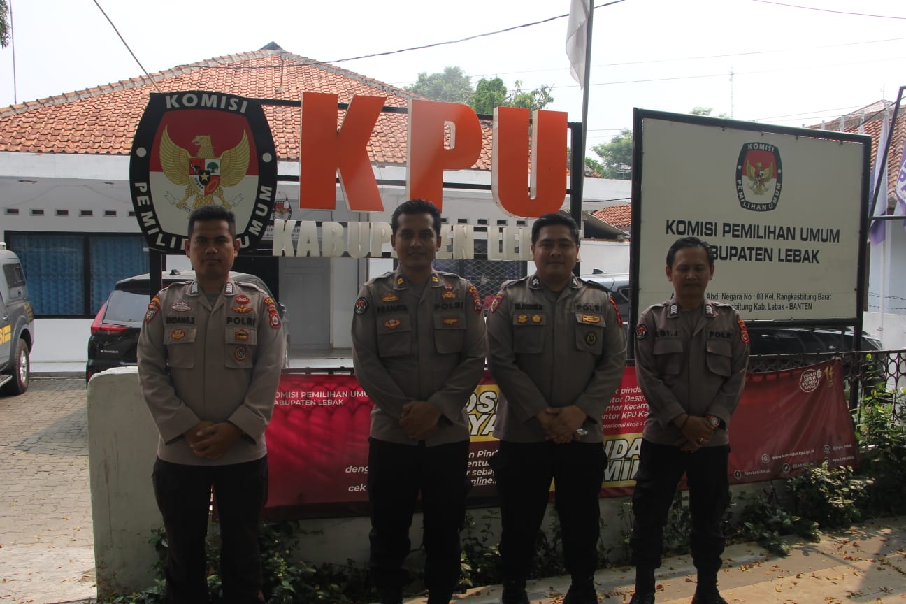 Polda Banten Cek Kesiagaan Personel Dalam Pengamanan KPU di Lebak