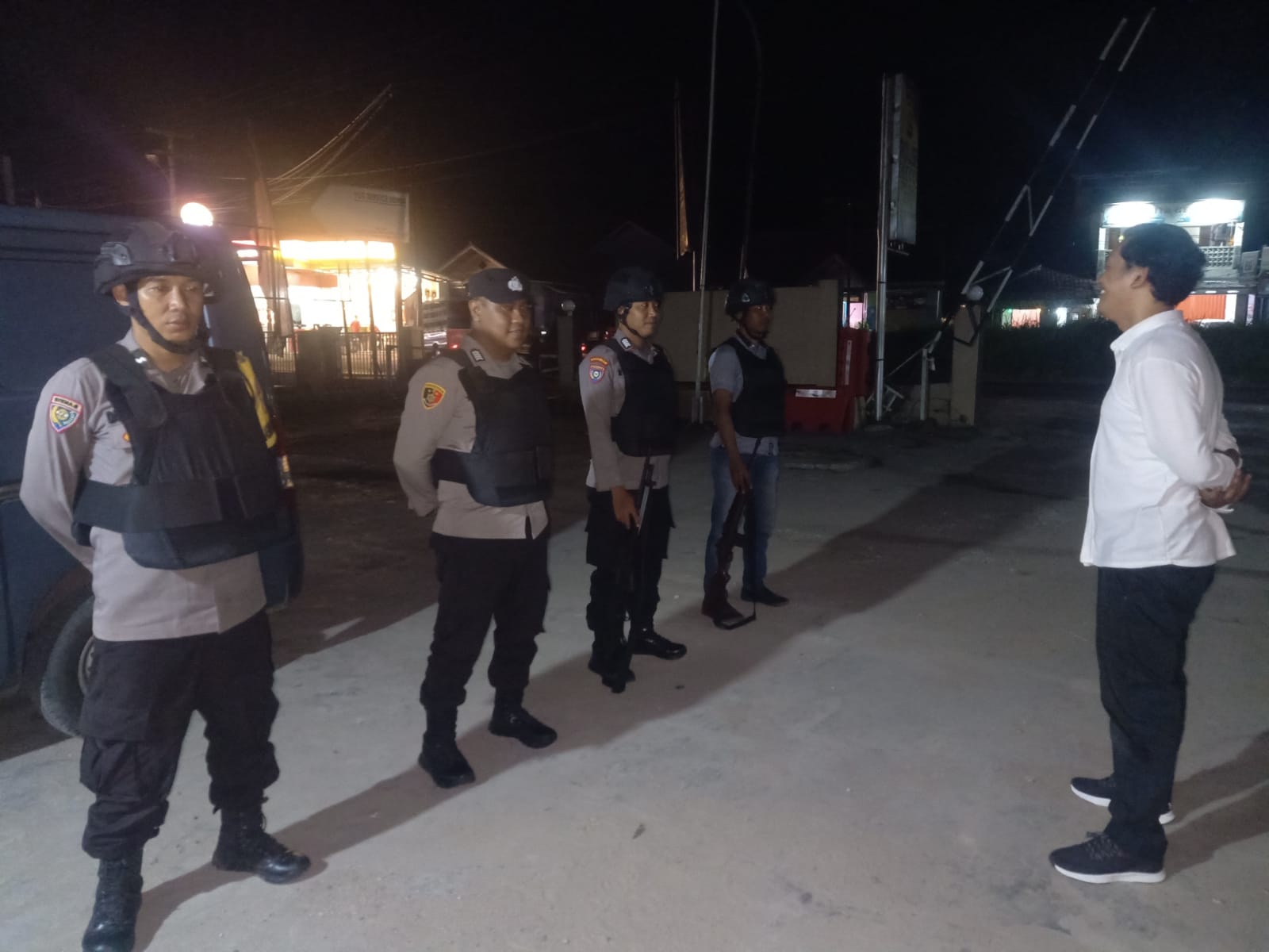 Bripka Dedi Suryadi. SH selaku Pawas Polsek Petir Polres Serang Melaksanakan Sispam Mako