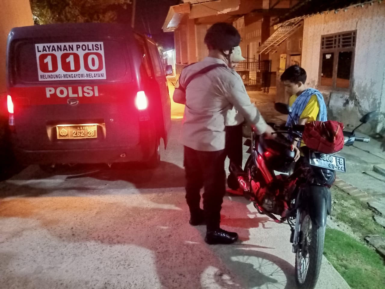 Cegah Terjadinya Kejahatan Dimalam Hari dan Geng Motor Dengan Patroli KRYD Polsek Petir Polres Serang