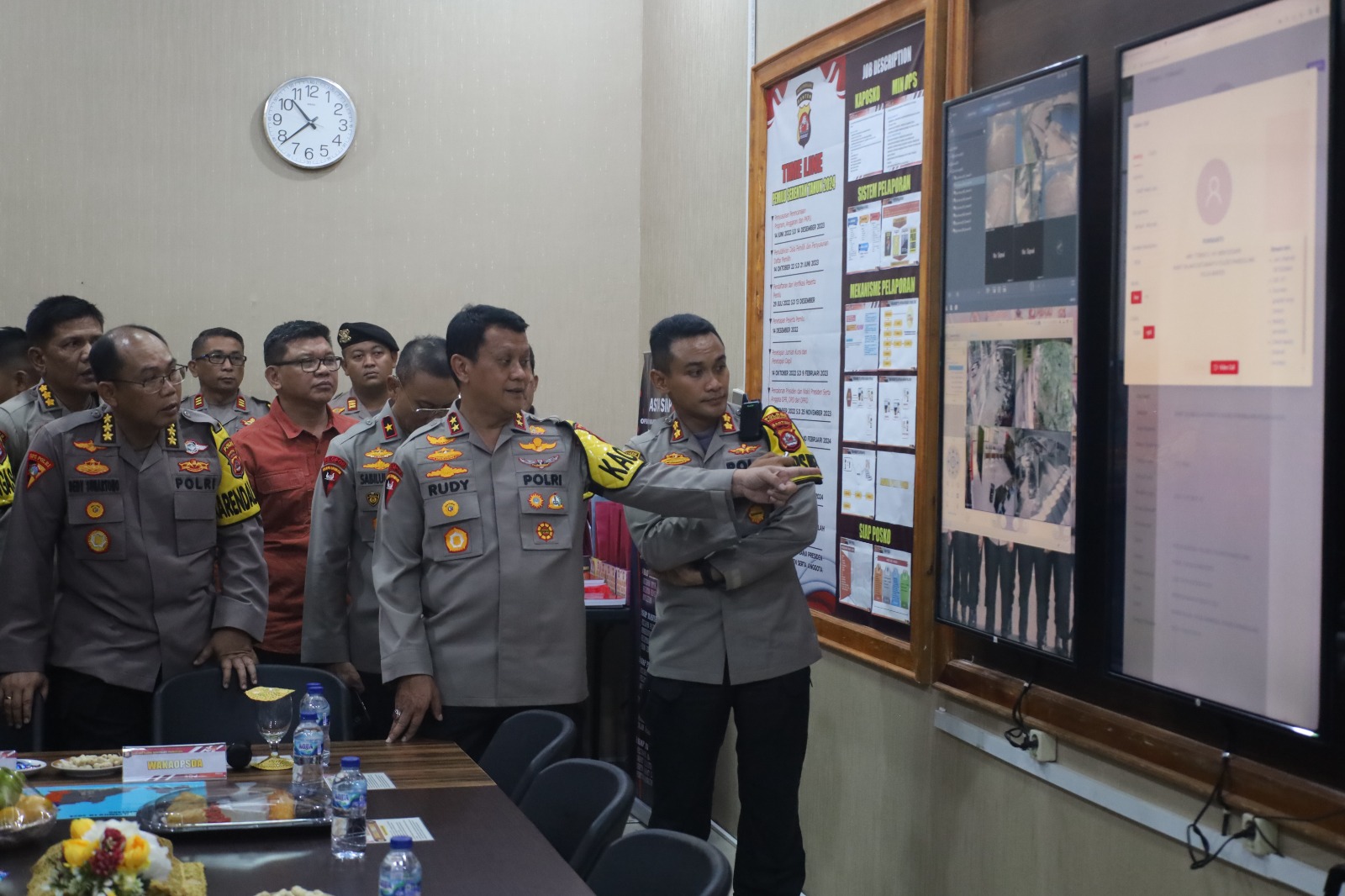 Polda Banten Cek Kesiapan Posko Operasi Mantap Brata Polres Pandeglang Dalam Rangka Sambut Pemilu 2024