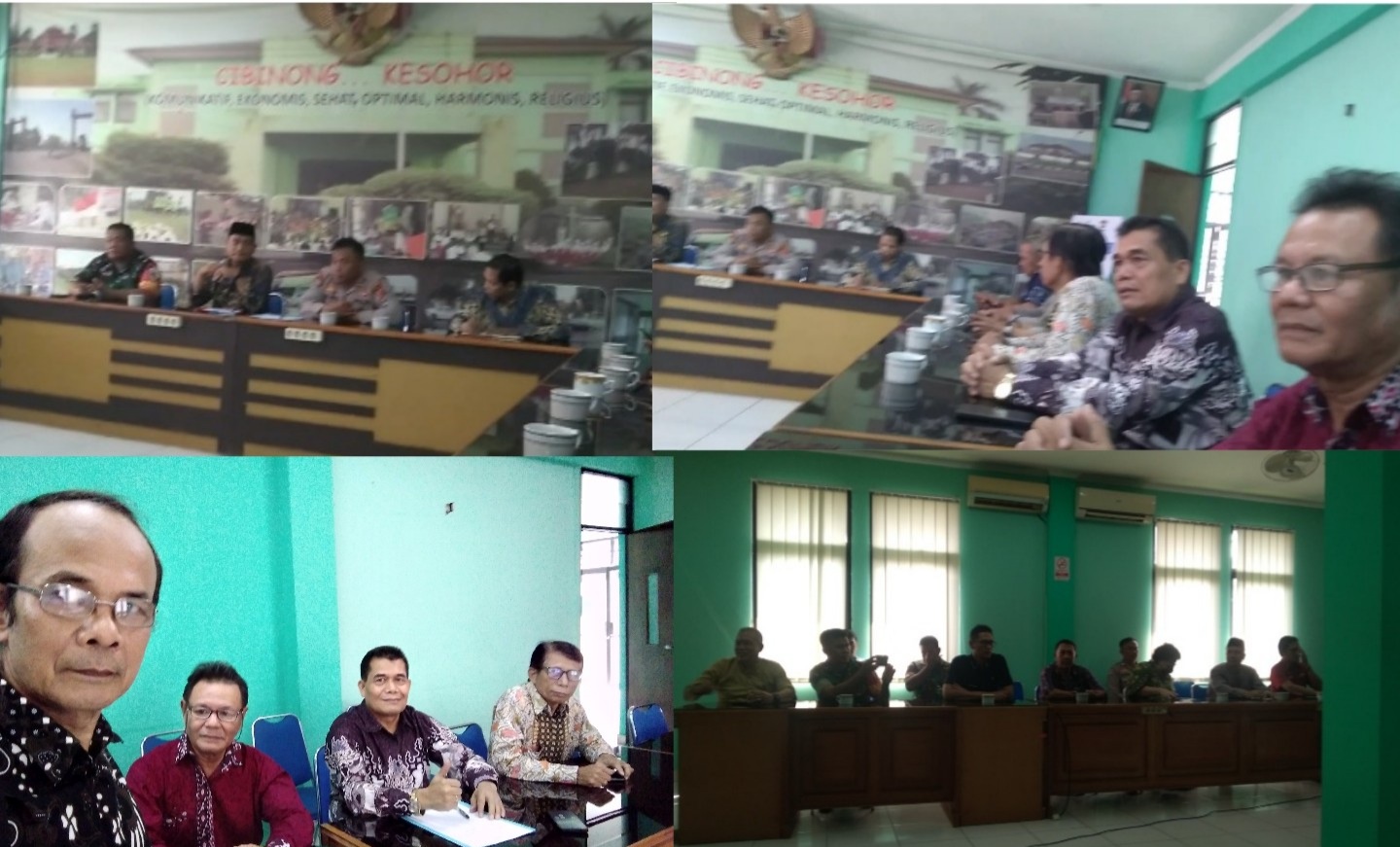 Badan Kerja Sama Gereja Gereja (BKSG )Wilayah Cibinong Sekitarnya, Audiens Dengan Muspika Cibinong