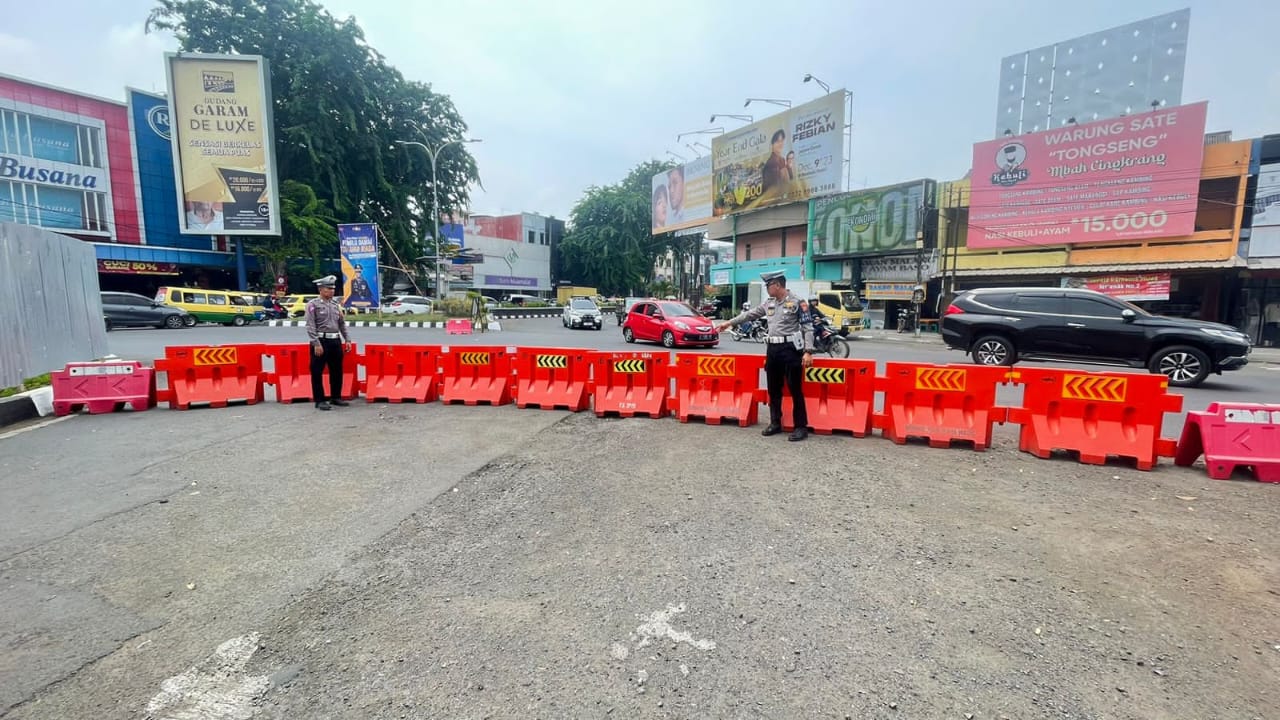 Hadapi Arus Mudik Nataru, Satlantas Polres Karawang Persiapkan Sarpras Pendukung