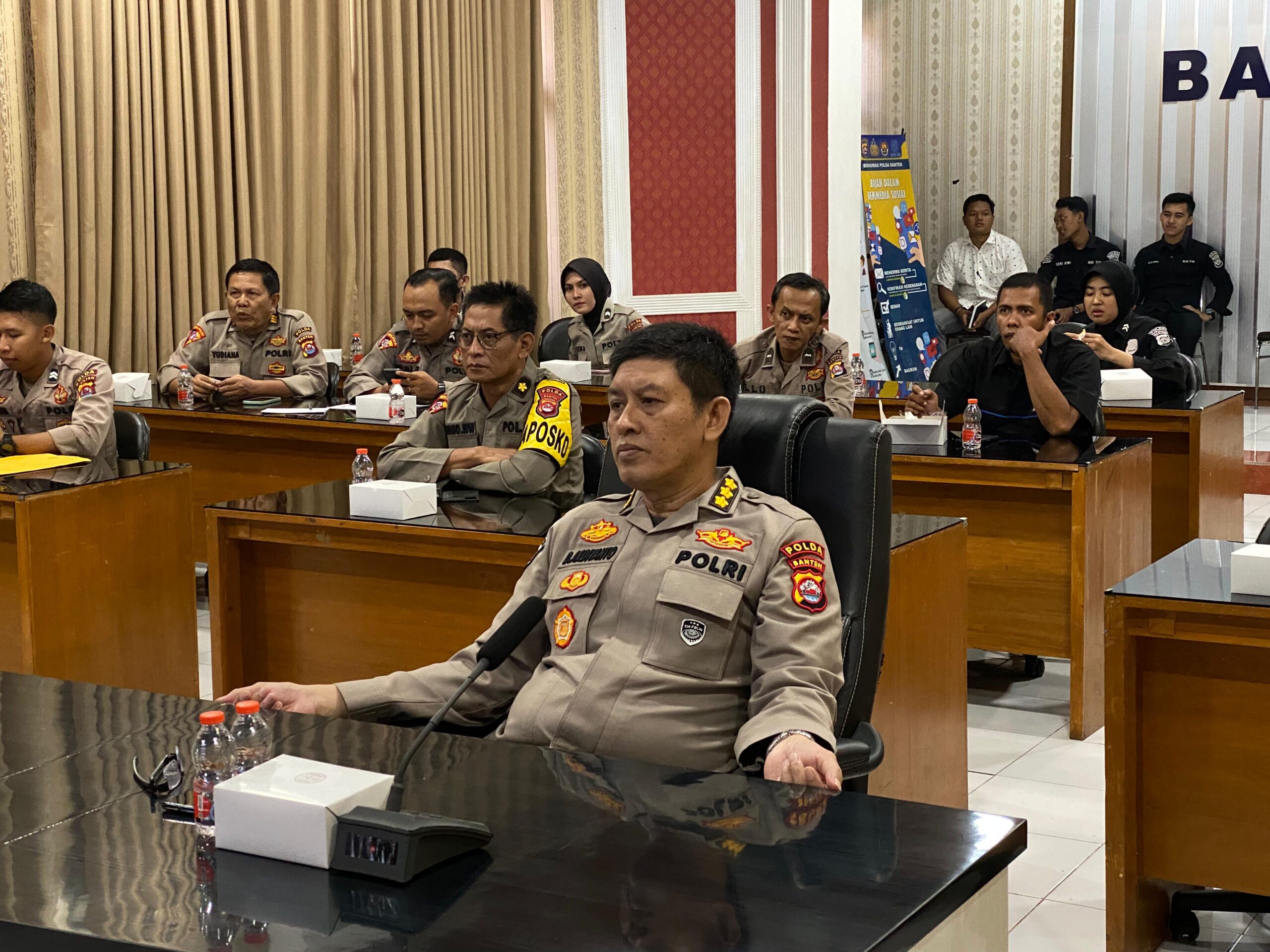 Polda Banten Ikuti Anev Mingguan Quick Wins Presisi TW IV Tahun 2023