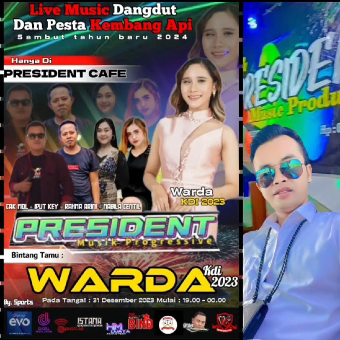 Ikut Memeriahkan Malam Tahun Baru Owner President Cafe Datangkan Warda Kdi 2023