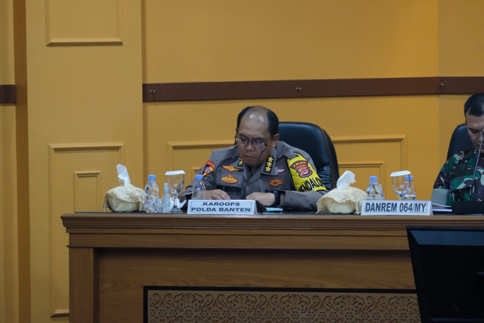Polda Banten Ikuti Rapat Koordinasi Wilayah Dalam Rangka Kesiapan Kunjungan Presiden RI