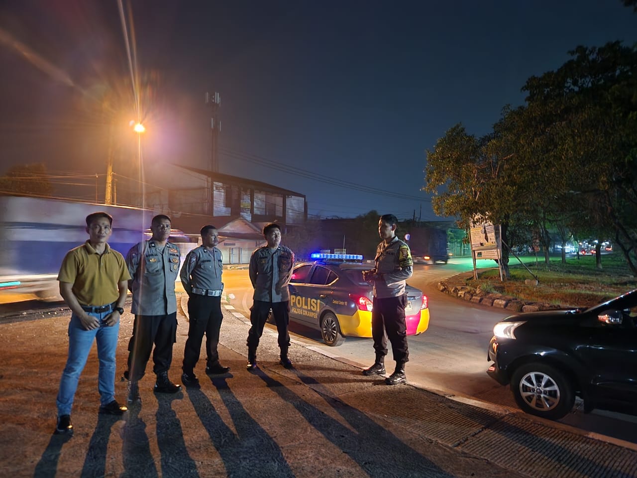 Polres Karawang, AKP Wahab Pimpin Patroli Kepung Karawang Antisipasi C3