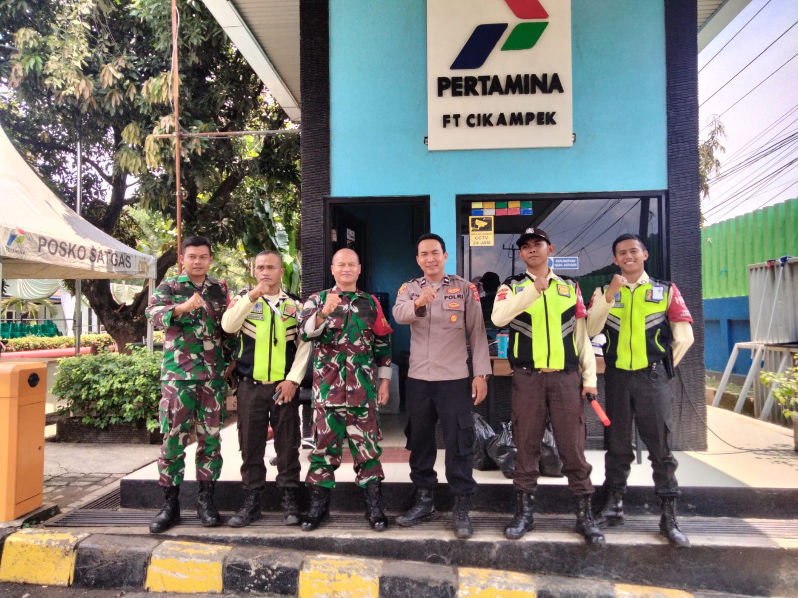 Polres Karawang, Pos Gatur Depan Depo Pertamina Cikampek Bersiap Pengamanan Arus Balik